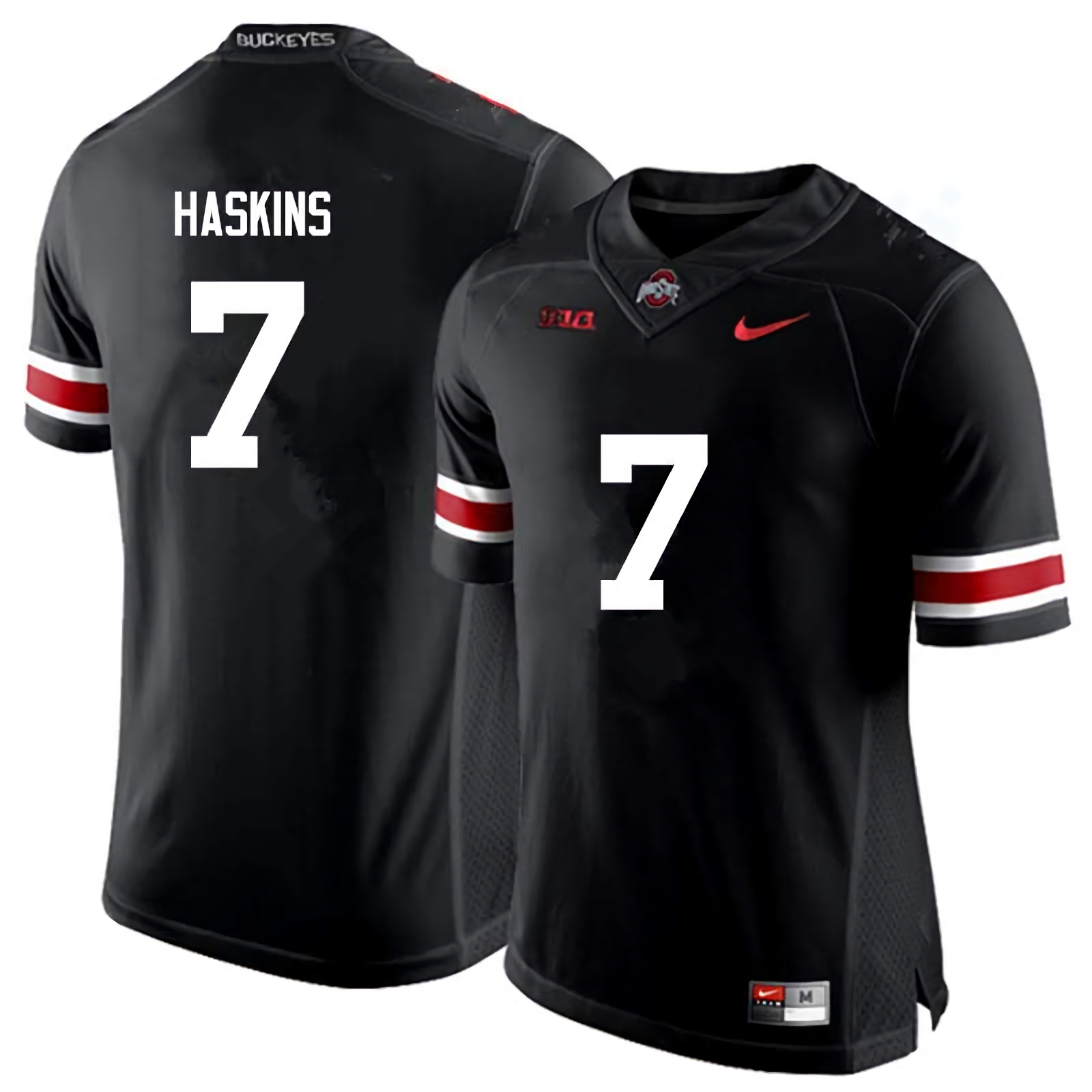 Dwayne Haskins Ohio State Buckeyes Men's NCAA #7 Nike Black College Stitched Football Jersey YQY8256RL